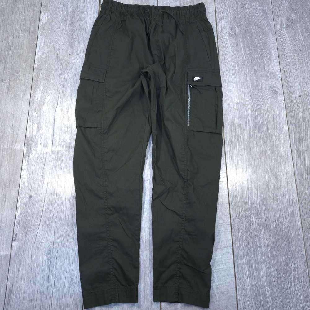 Nike Sportswear Street Tech Cargo Pants Mens Medium Green Utility Tapered